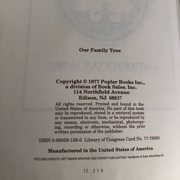 Vtg NOS Family Tree Book - Picture 10 of 13